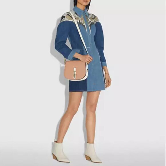 Coach Saddle Bag 23 Colorblock - Picture 3 of 16